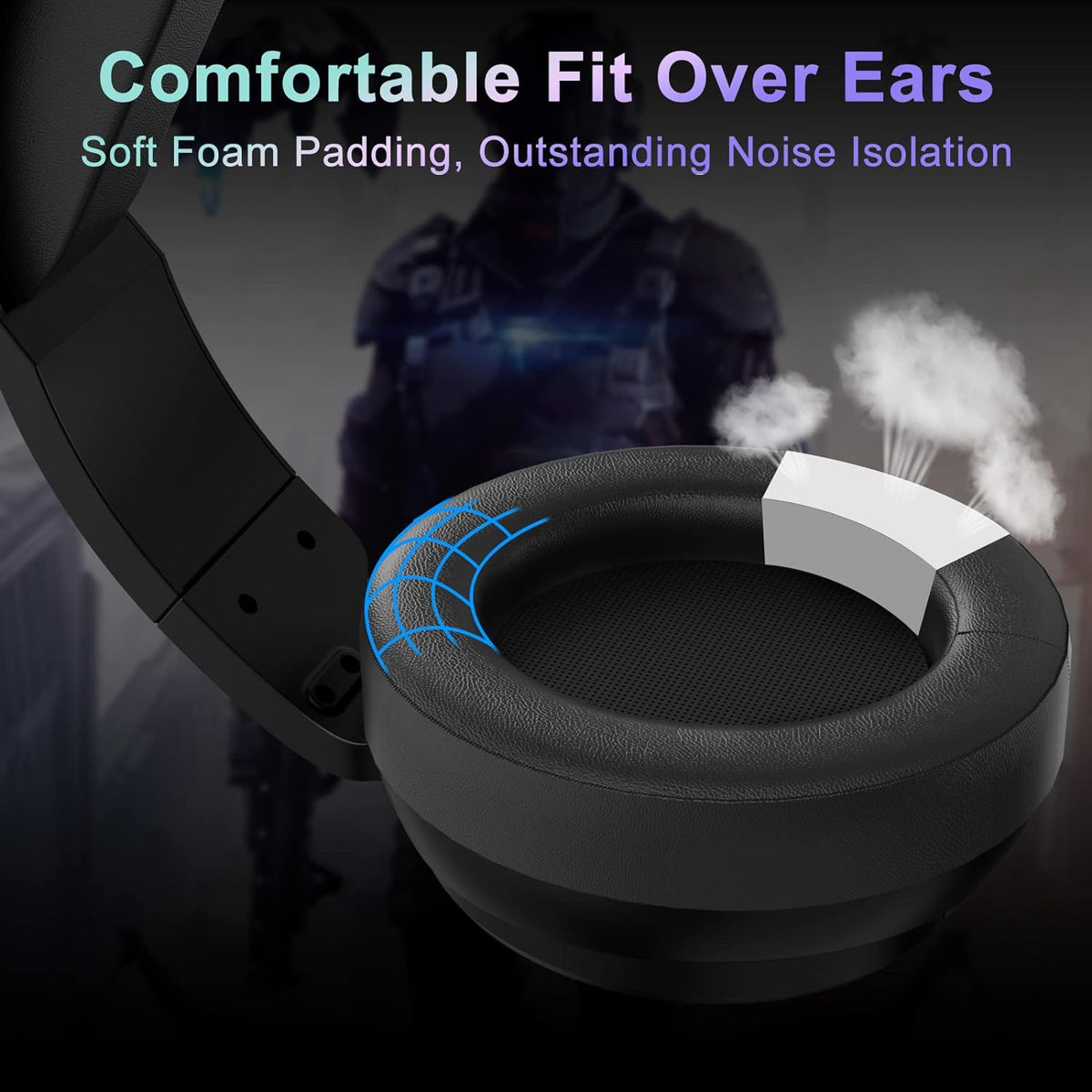 USB Pro Gaming Headset with 7.1 Surround Sound and Noise Cancelling Microphone S527970