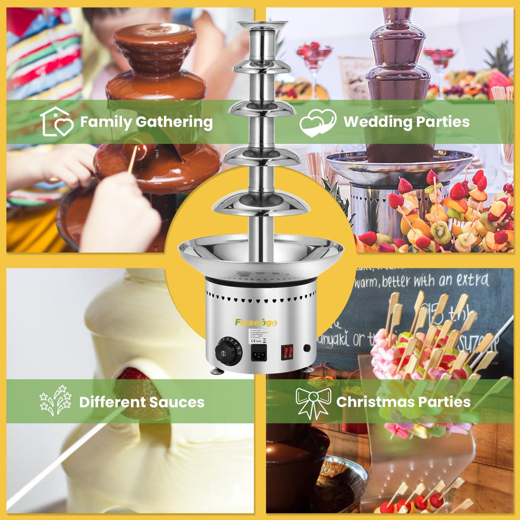13.2 Lbs Stainless Steel Chocolate Fountain B240