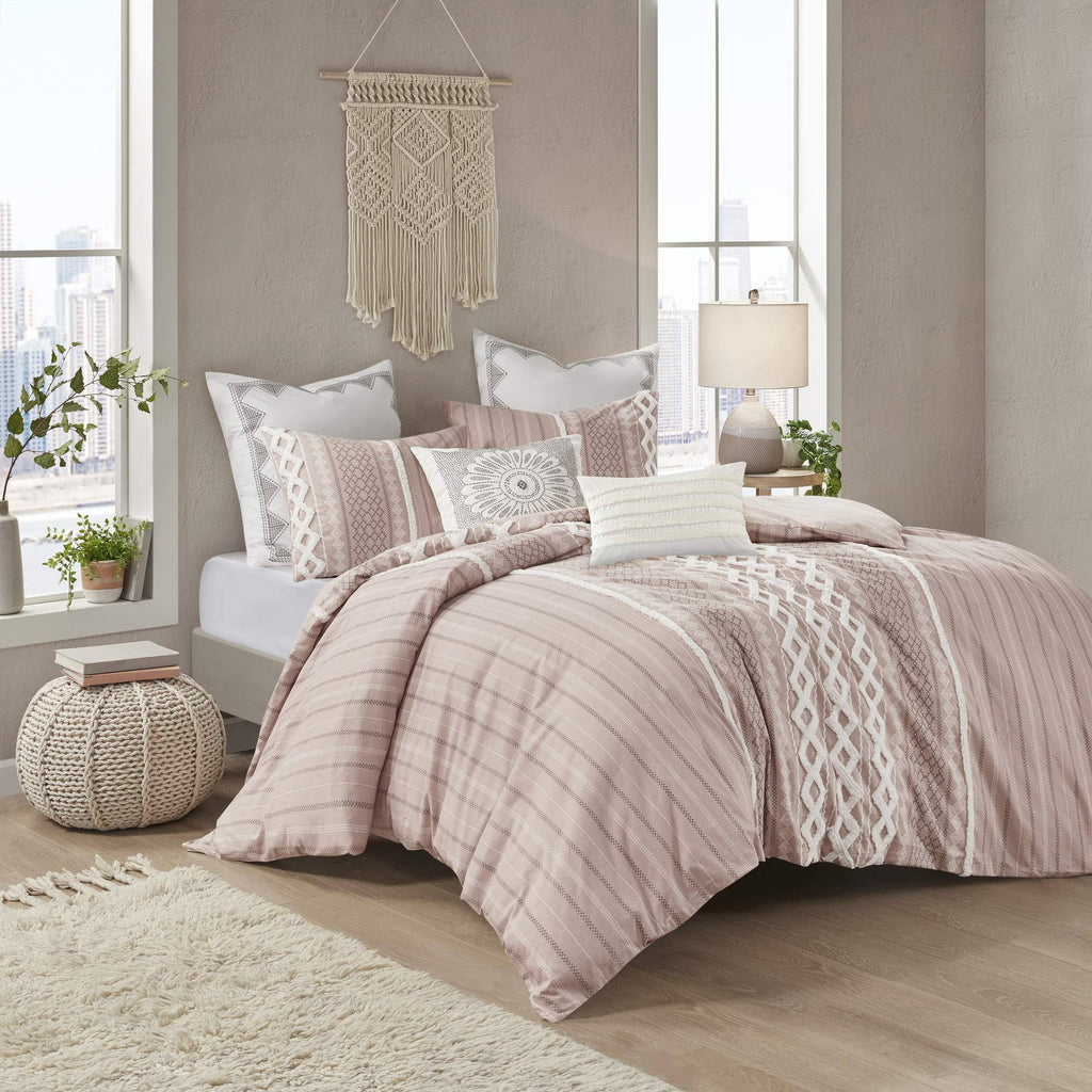 Blush King Cotton Duvet Cover Set Q27620
