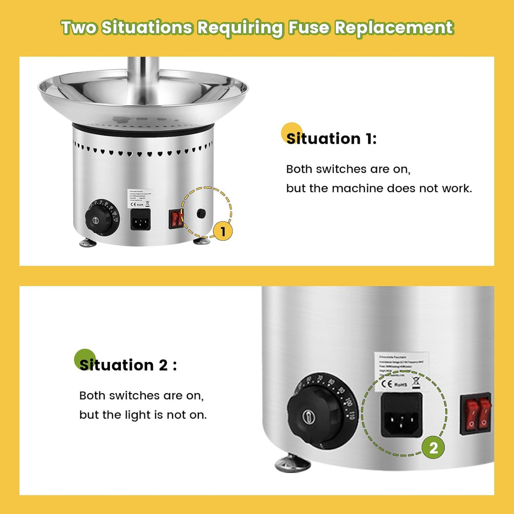 13.2 Lbs Stainless Steel Chocolate Fountain B240