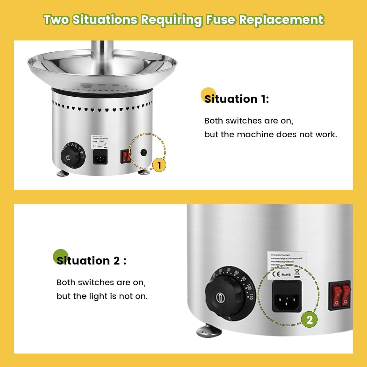 13.2 Lbs Stainless Steel Chocolate Fountain B240
