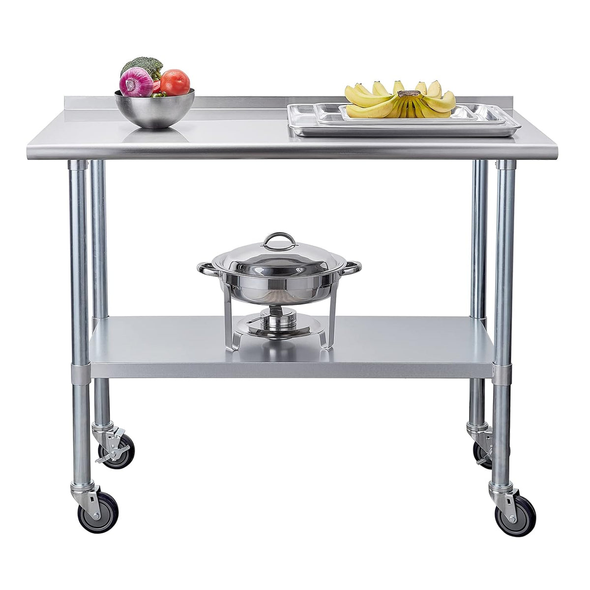 Stainless Steel Table with Caster Wheels T250