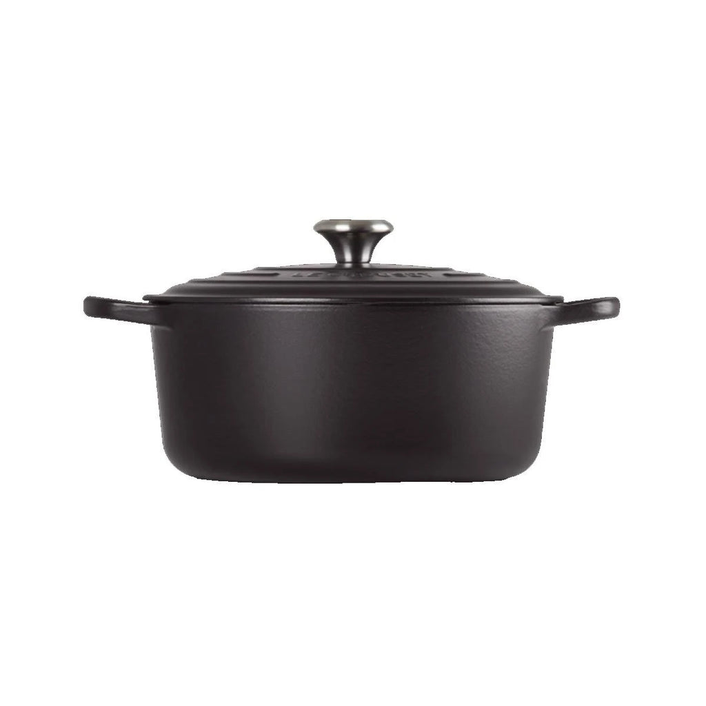 Round Casserole Cast Iron 22 cm Satin Black E230834