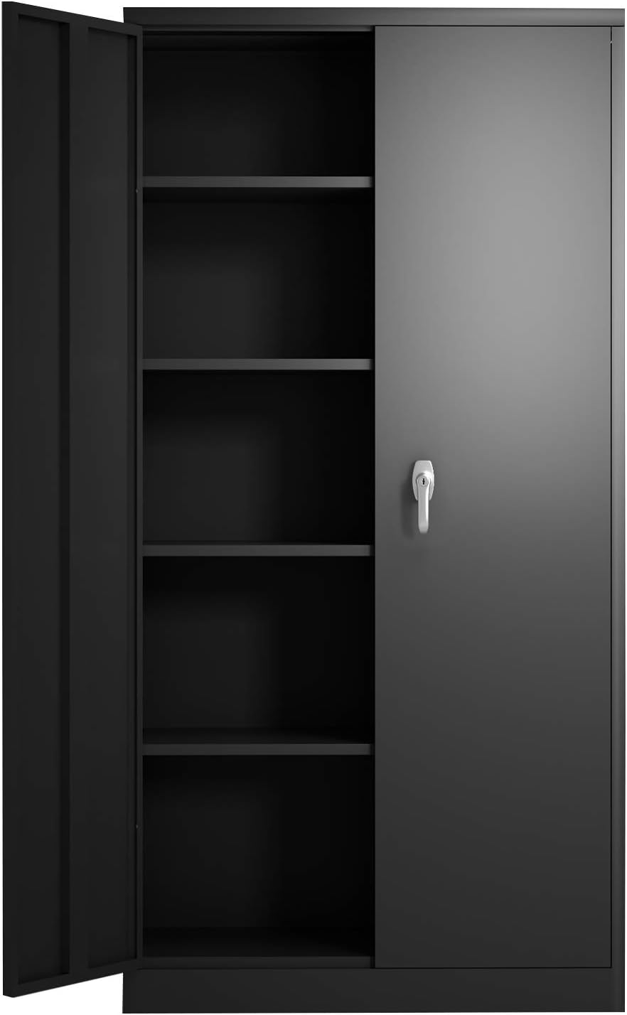 Metal Storage Cabinet with 2 Doors and 4 Adjustable Shelves D6897