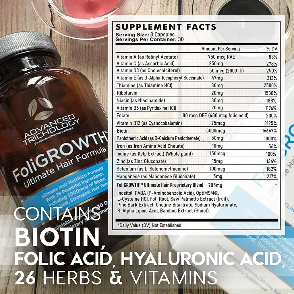 Hair Growth Vitamin with High Potency Biotin L8838