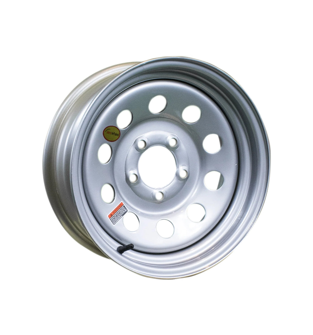 Silver Modular Steel Trailer Wheel 15 X 6 Rim 5 on 4.5 A39513