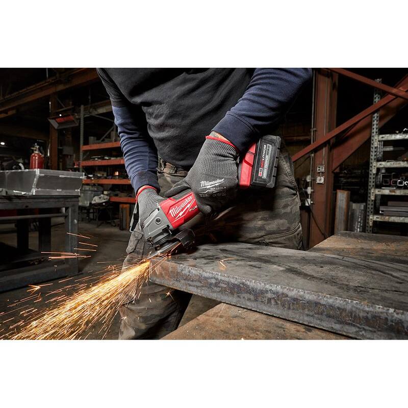 18V Brushless Cordless 4-1/2 in. / 5 in. Grinder with Paddle Switch X24366