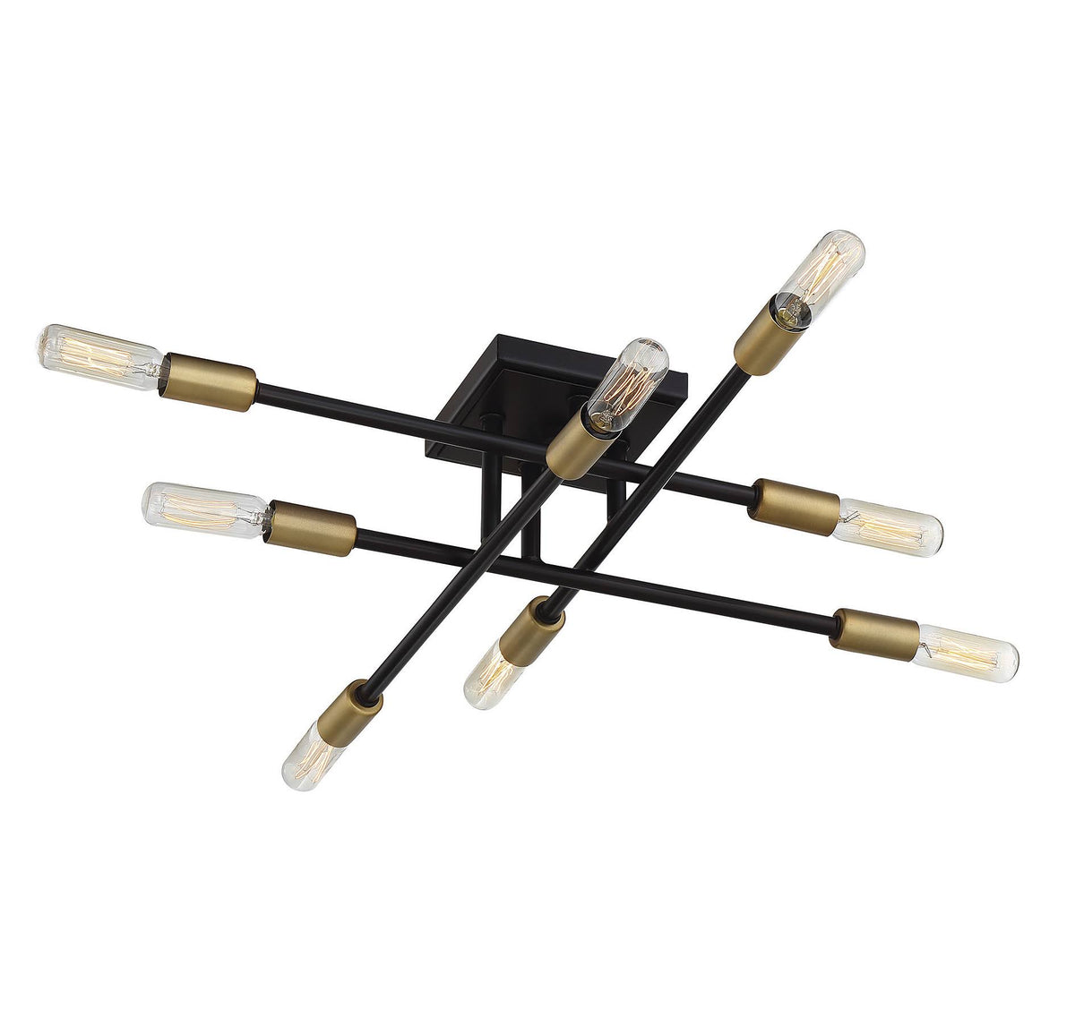 Bronze 8 Light Semi Flush D481