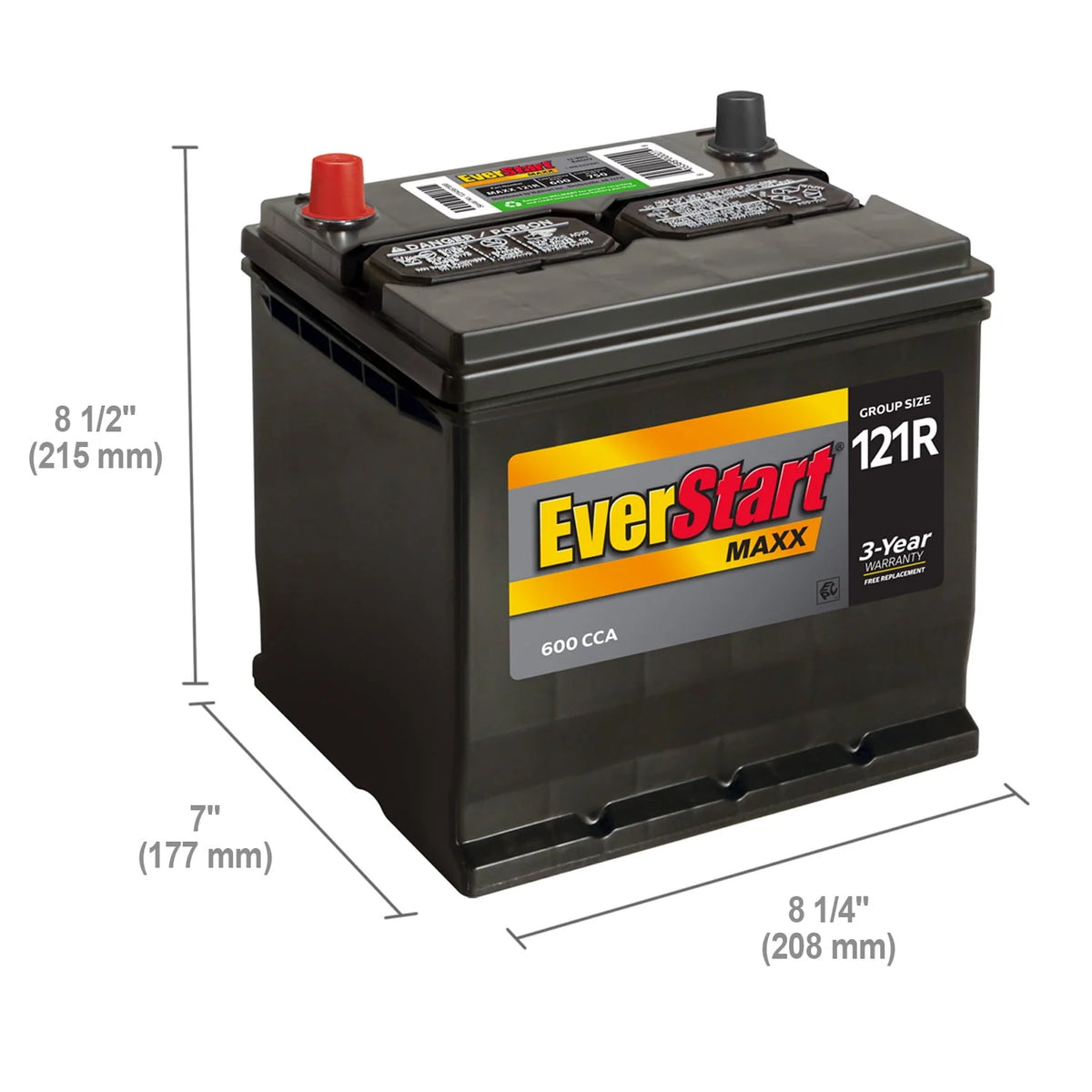 Lead Acid Automotive Battery 12 Volt 600 CCA D775
