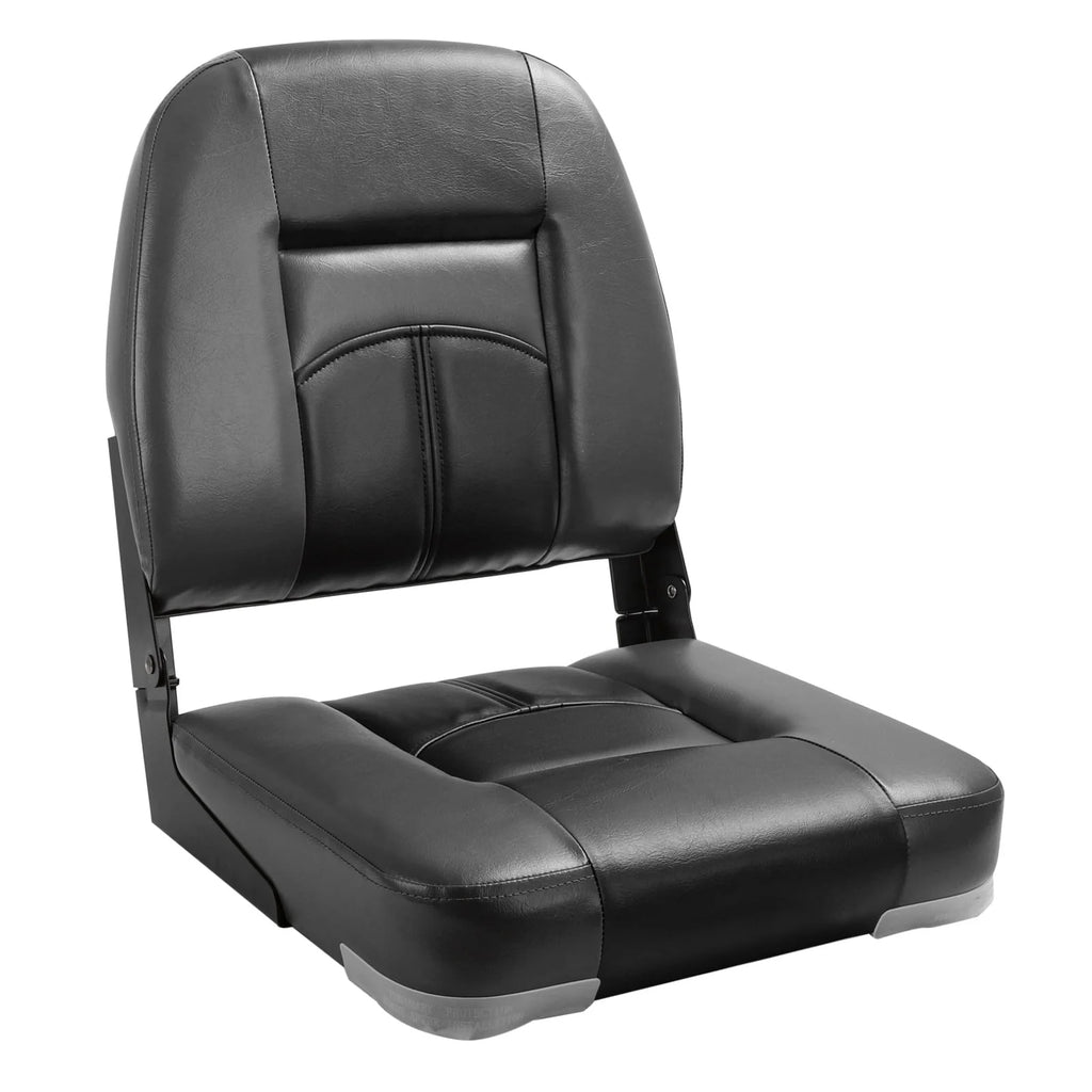 White/Charcoal Low Back Folding Boat Seat, 2 Seats T5933