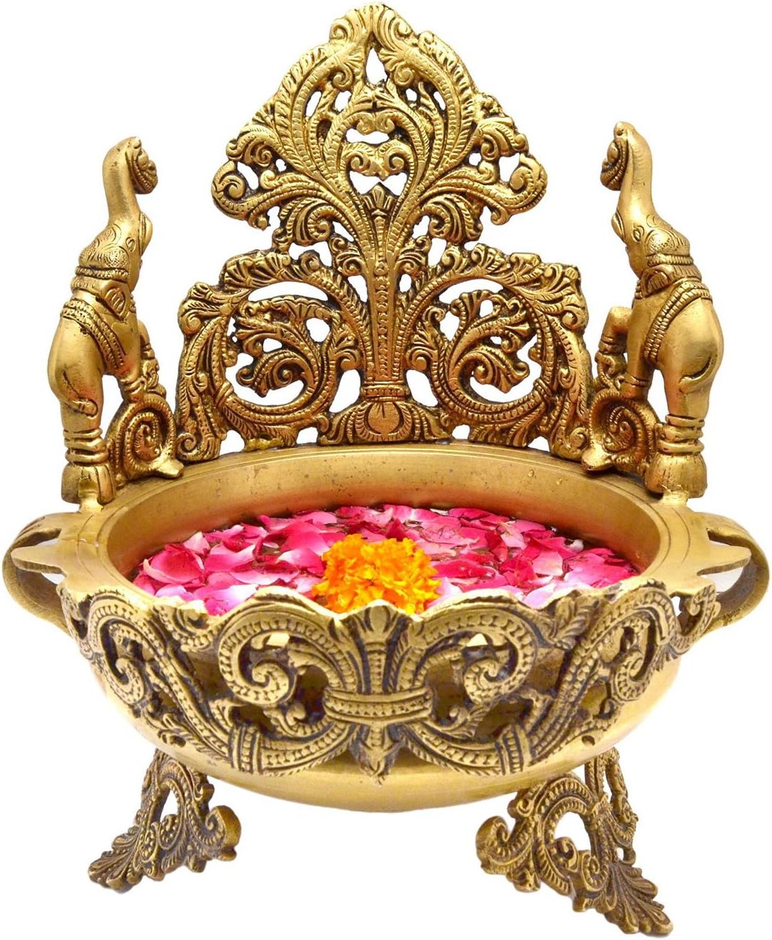 Brass Urli for Floral and Candle Decoration R9381