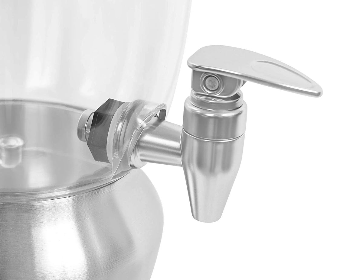 1.5 Gallon Stainless Steel Beverage Dispenser with Ice Container, Stand & Spigot Z509285