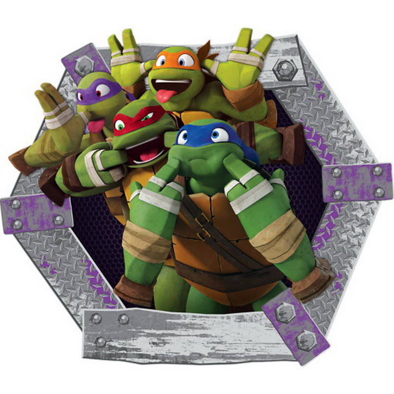 Teenage Mutant Ninja Turtles Goofy Faces Wall Decal Collection I657082