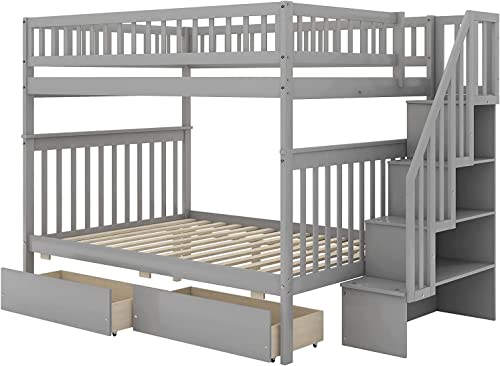 Queen Size Murphy Bed with Storage Drawer and Charging Station E845
