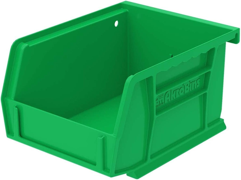 Plastic Storage Bin Hanging Stacking Containers, Black, 24-Pack Pack of 2 G319581
