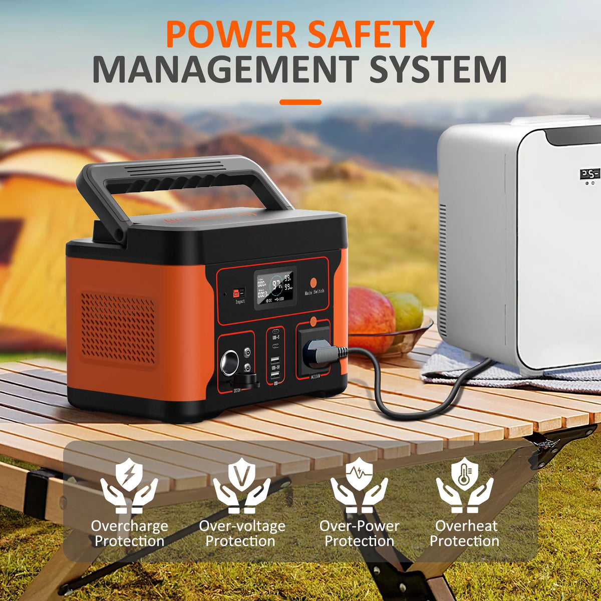 Portable Power Station 600W 550Wh LiFePO4 Battery J1499