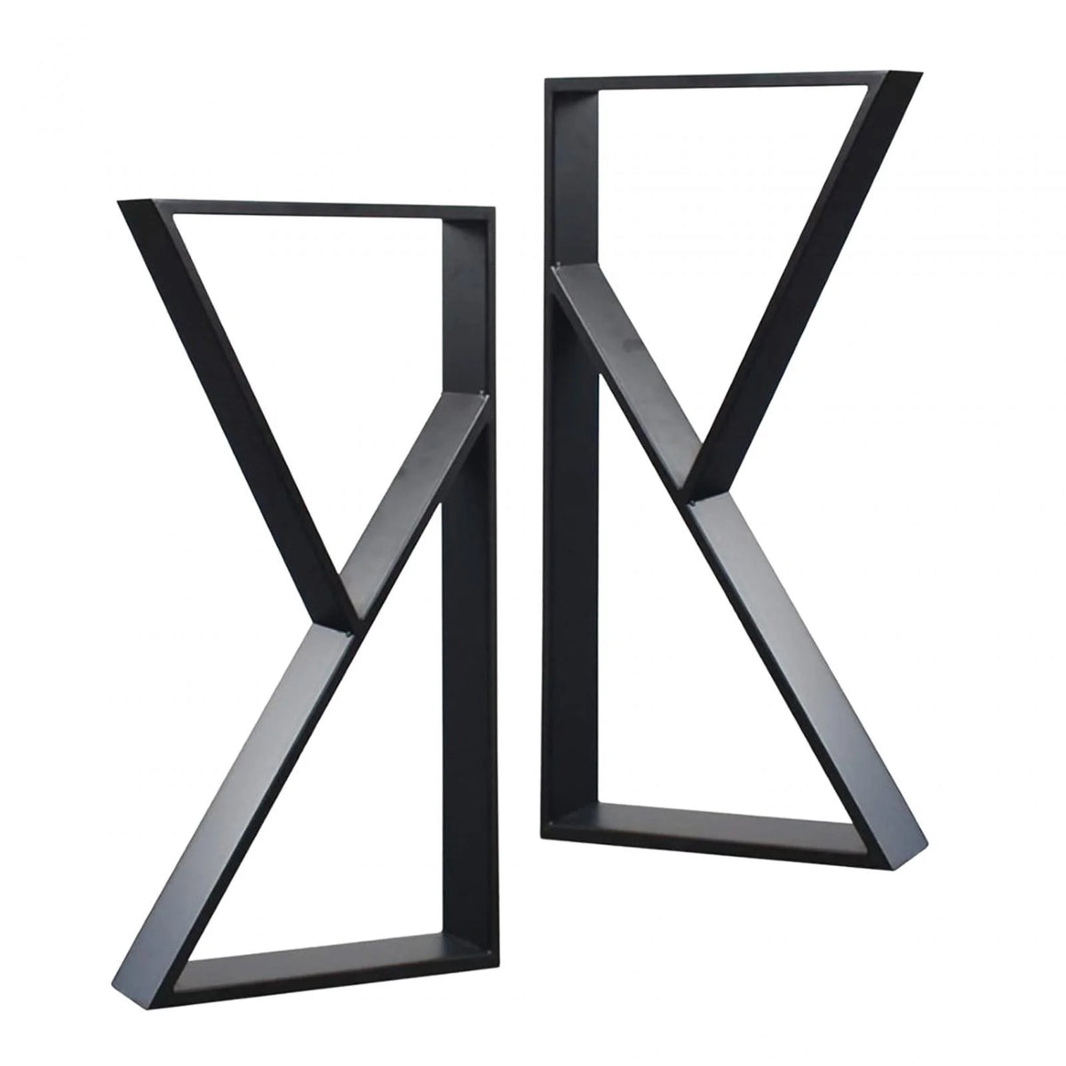 Black Metal Table Legs 2Pcs E95535