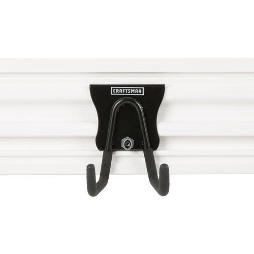 20-Piece White and Black Composite Storage Rail System D46985