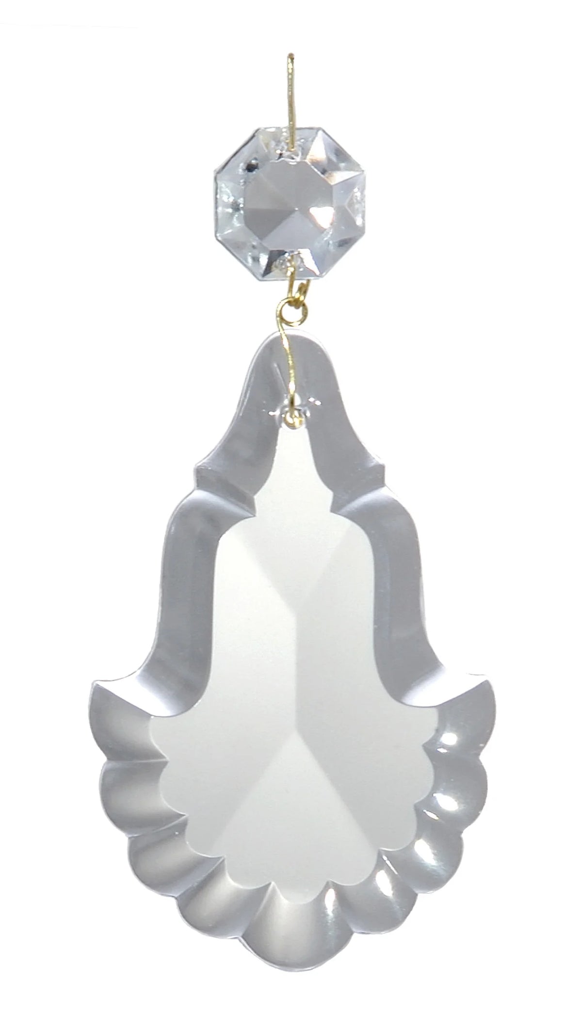 2-1/2 Inch French Cut Crystal Pendalogue I8437