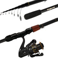 Telescopic Graphite Carbon Fishing Rod and Reel Combo C75929