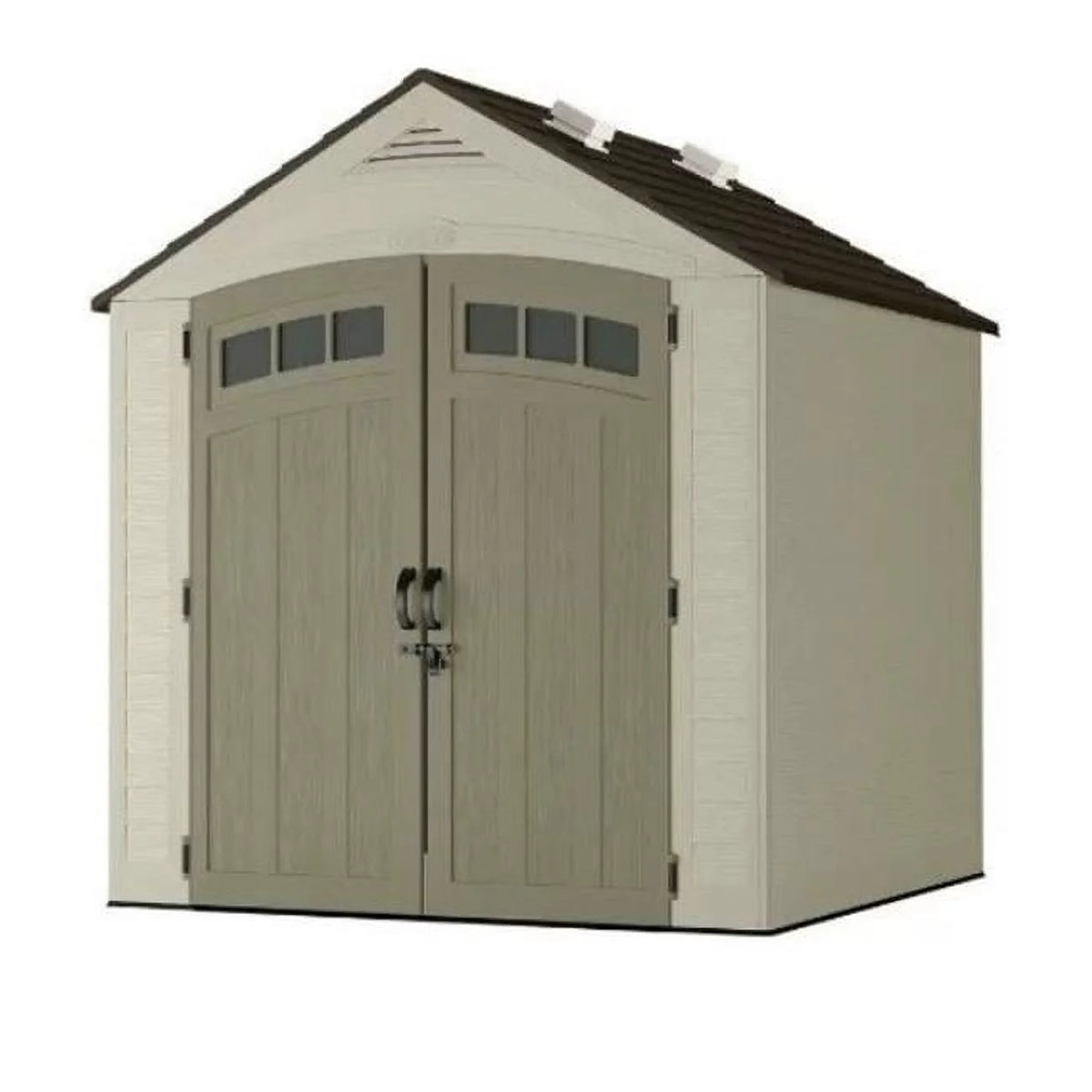 Beige Resin Storage Shed C401746
