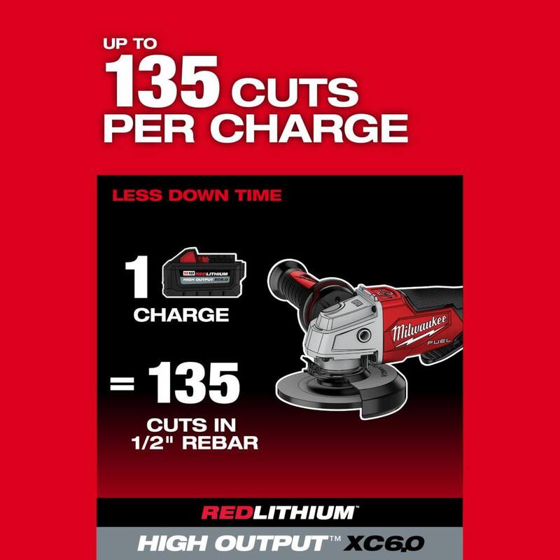 18V Brushless Cordless 4-1/2 in. / 5 in. Grinder with Paddle Switch X24366