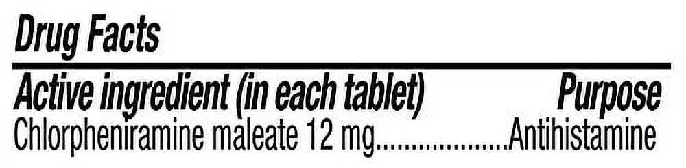 Chlorphen-12 Extended Relief Allergy Tablets, 60 Ct N528331