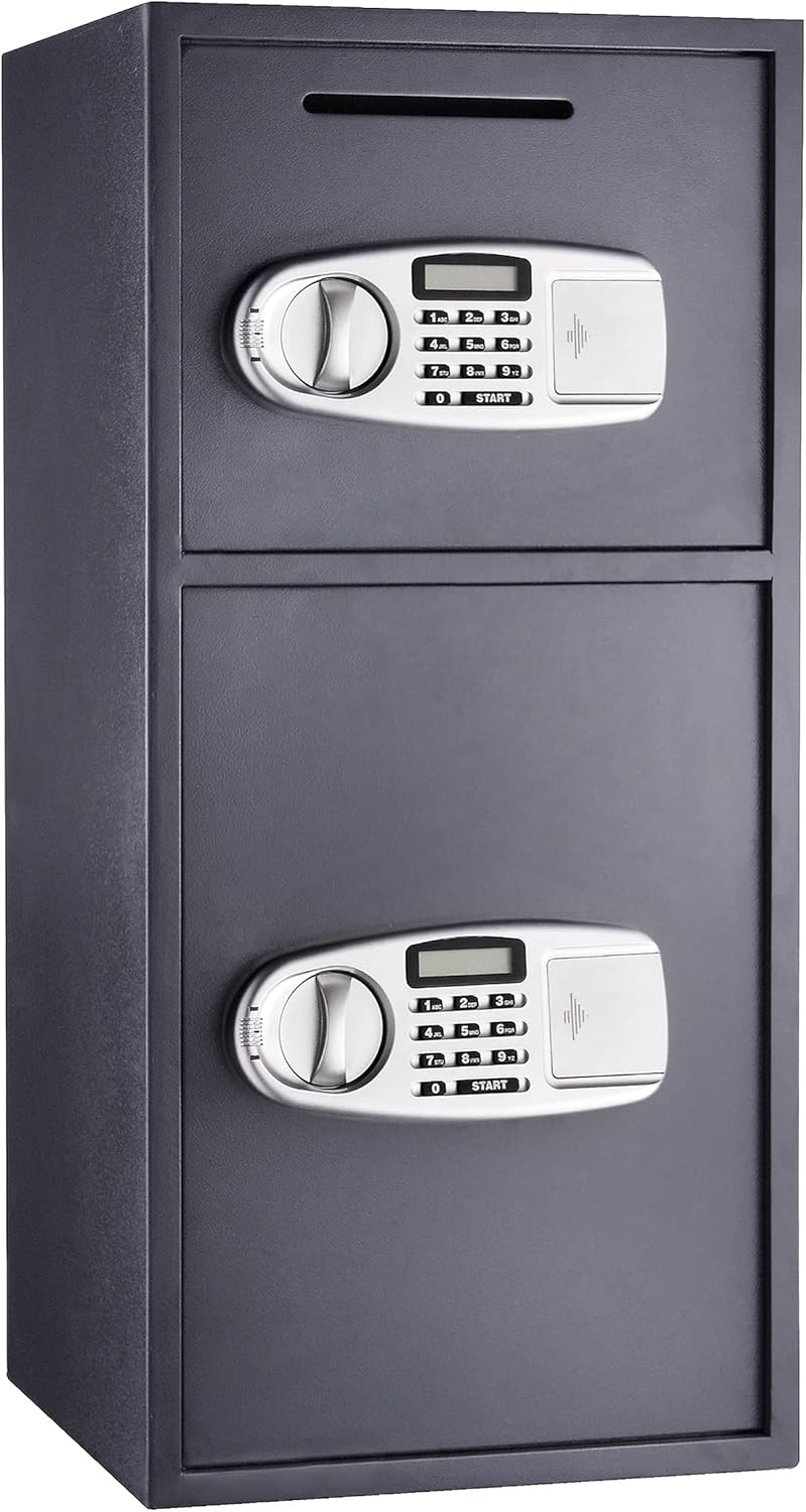 Digital Depository Safe with Keypad and 2 Manual Override Keys P739849
