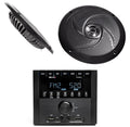Bluetooth RV Receiver Stereo with 2 Black 6.5 Speakers N85373