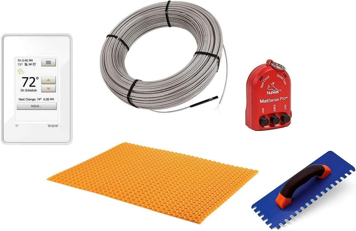 64 Square Feet Floor Heating Kit with WiFi Thermostat I70518