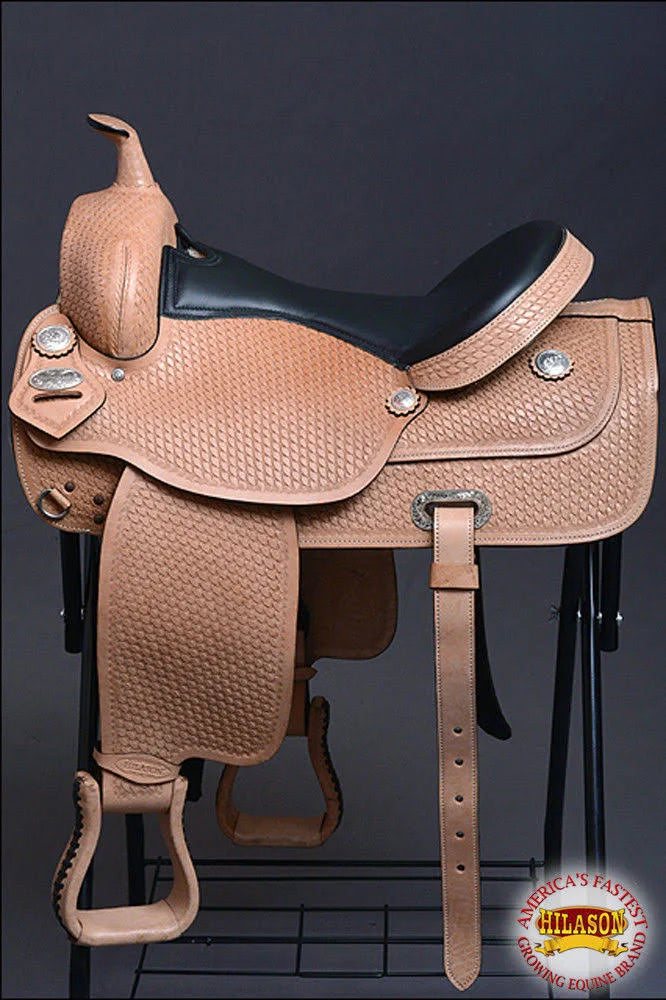Western American Leather Draft Horse Saddle D24533