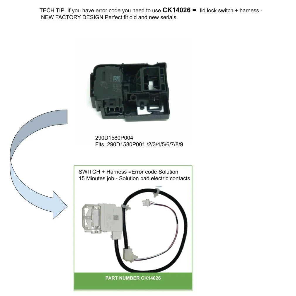 Lock Lid for Washer Dryer V966291