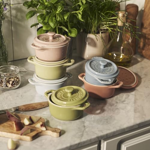 6-pc Mini Round Ceramic Cocotte Set X8455
