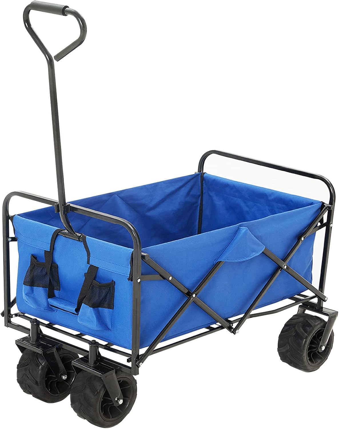Red & Grey Collapsible Utility Wagon Cart with Wheels U1662