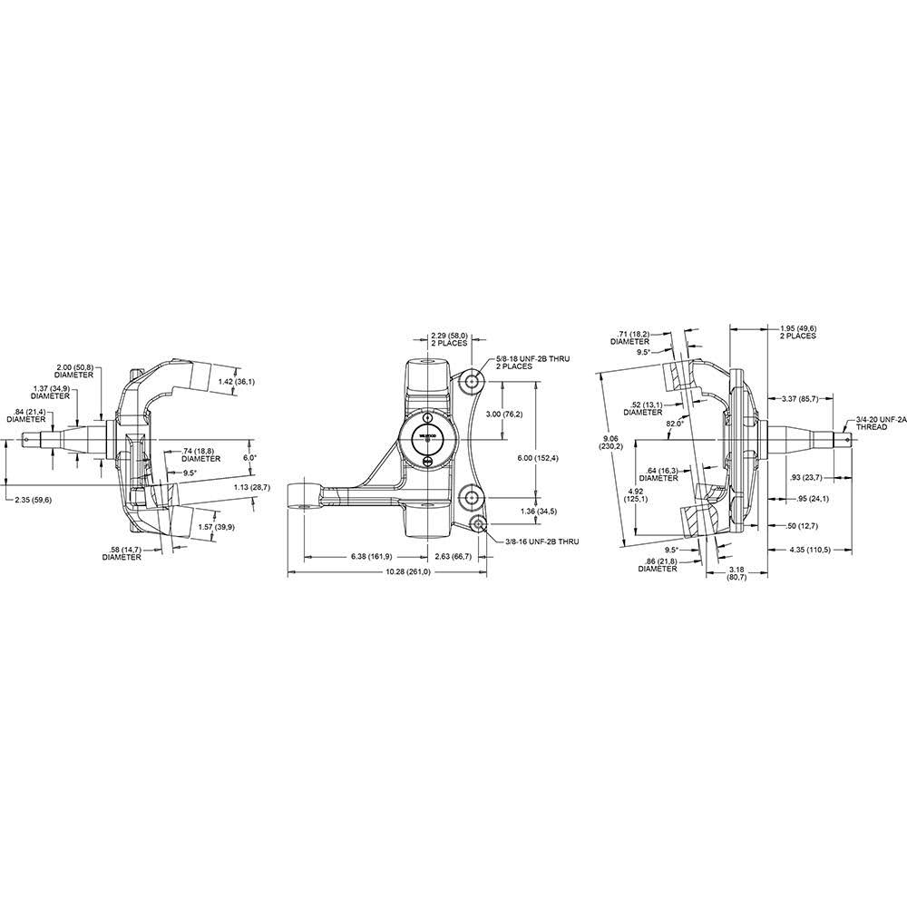 Wilwood 2.5in Drop Spindle Kit Z1171