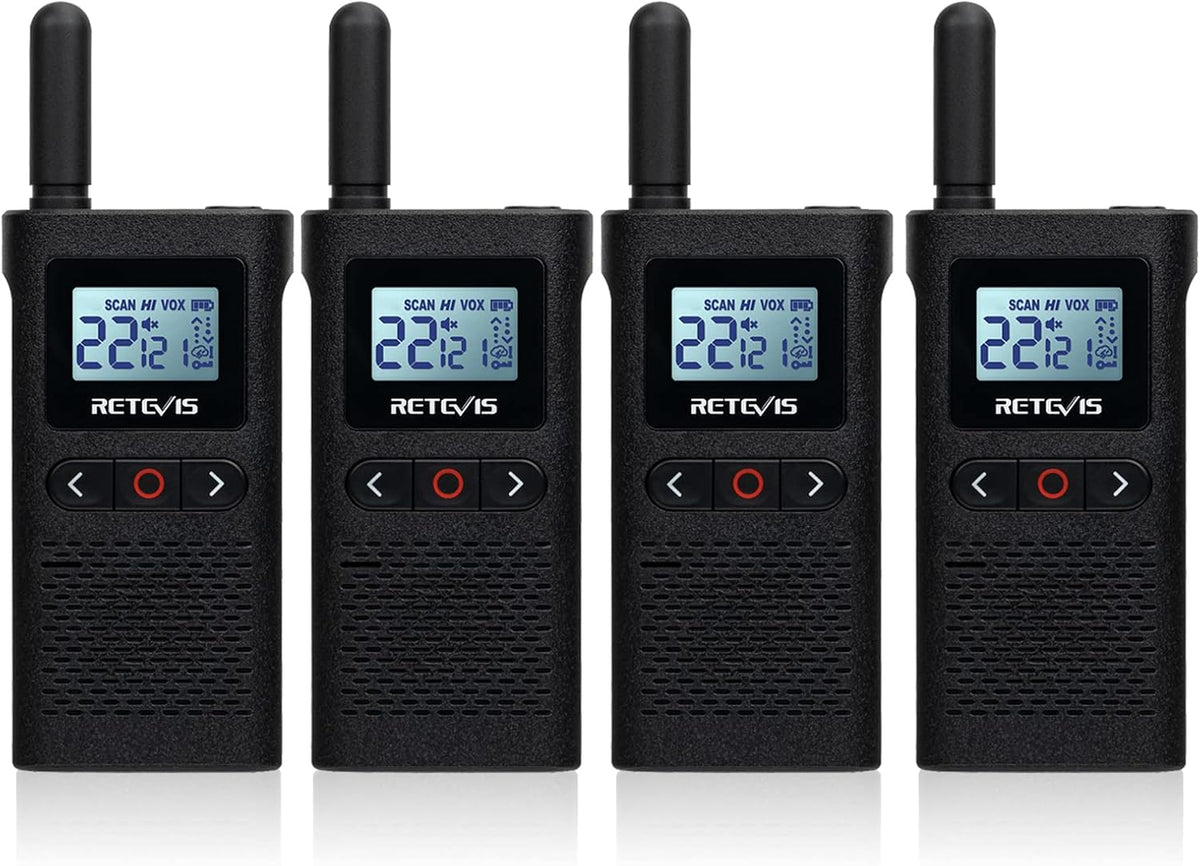 4 Pack Rechargeable Two Way Radio with Screen O7310