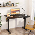 Black Height Adjustable Electric Standing Desk with Splice Board Z278903