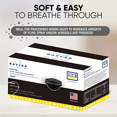 Disposable Face Masks, ASTM 3, 3 Layer, 50 Pack R6469
