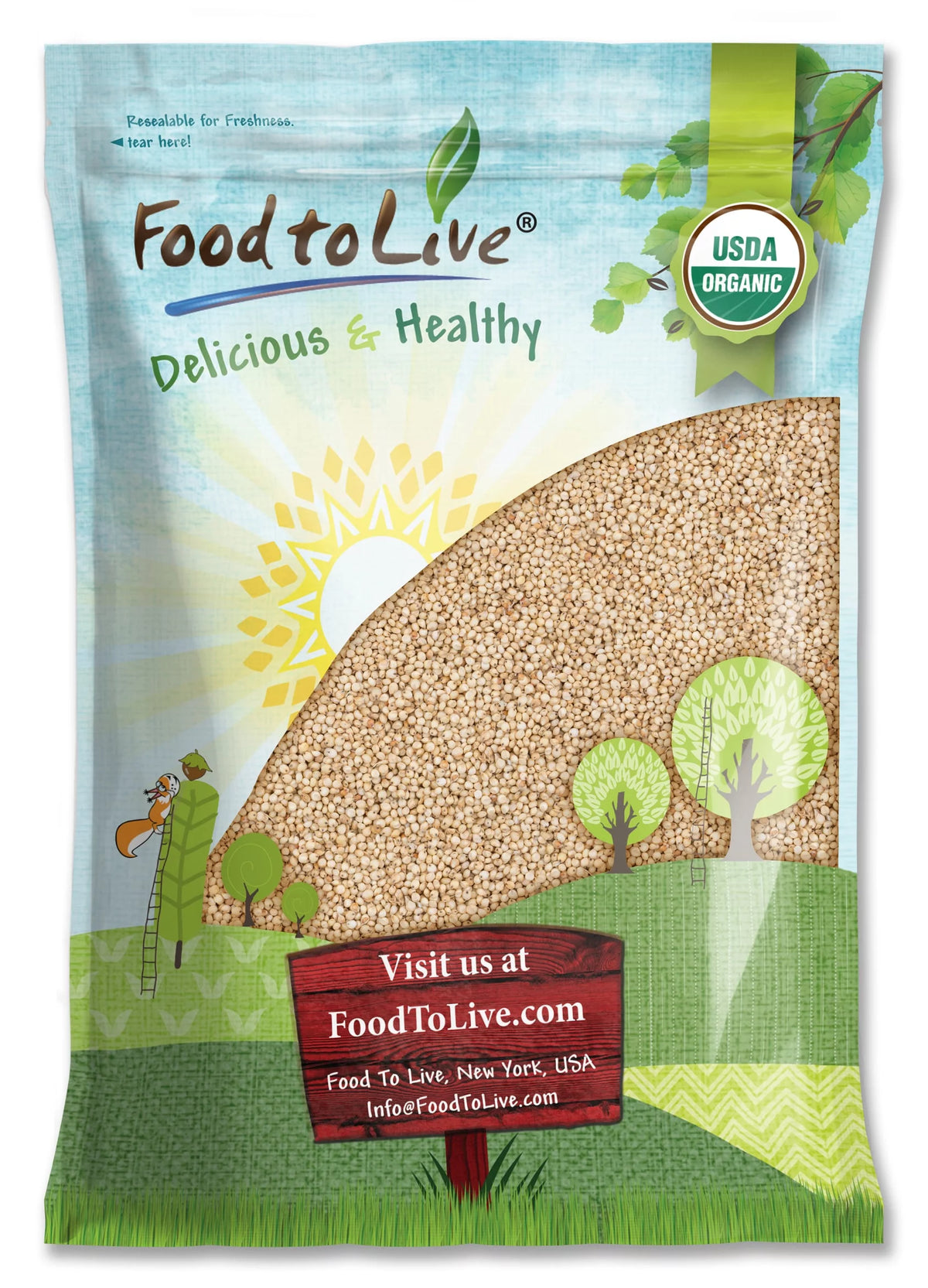 Gluten Free Organic Sorghum Grain, 10 Pounds A97748