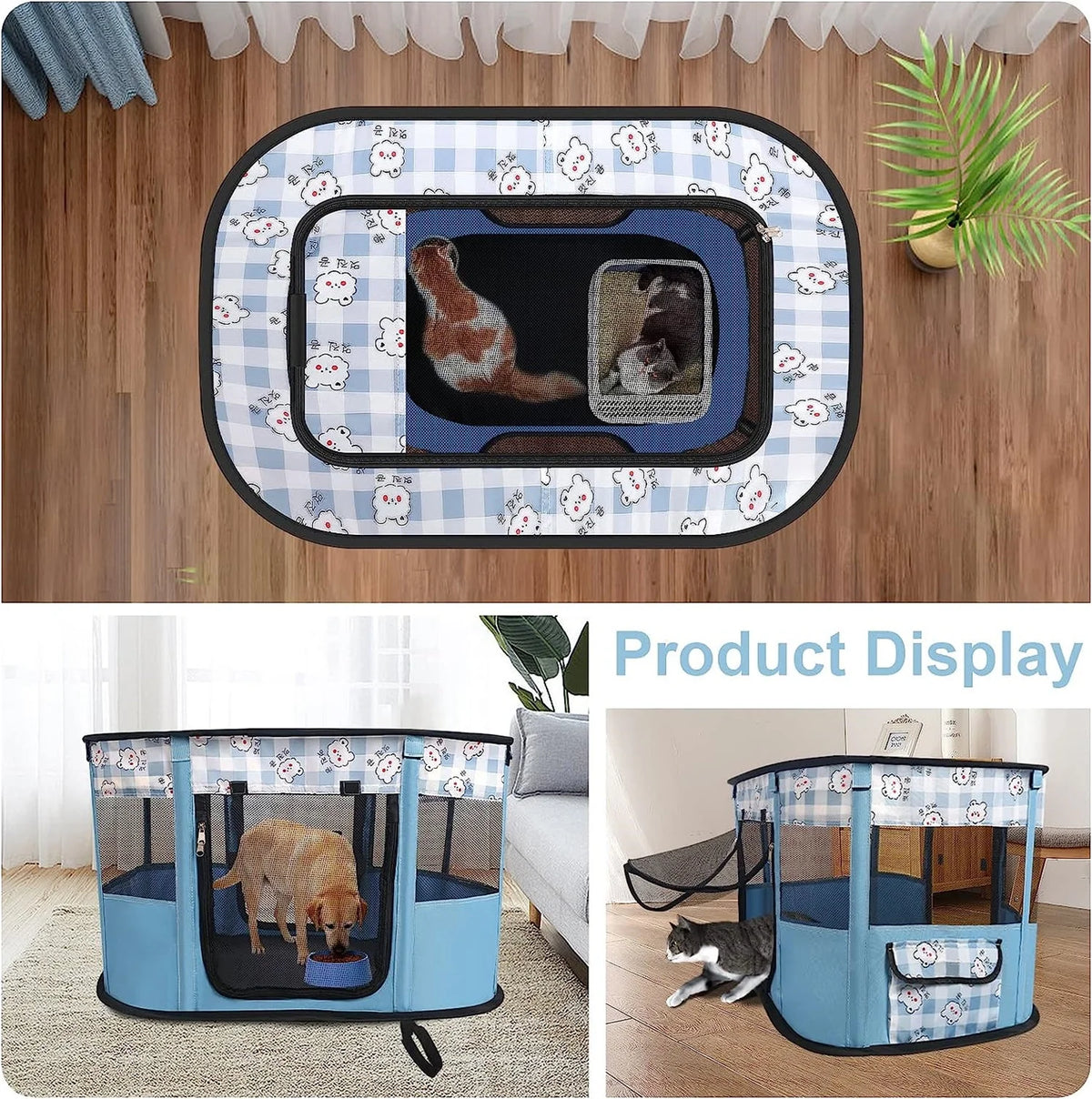 Portable Cat Cage Kennel B31508