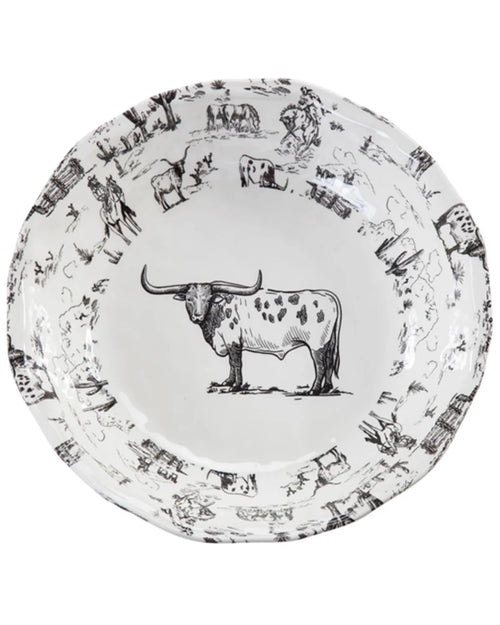 14-Piece Melamine Dinnerware Set Black/White Q12552