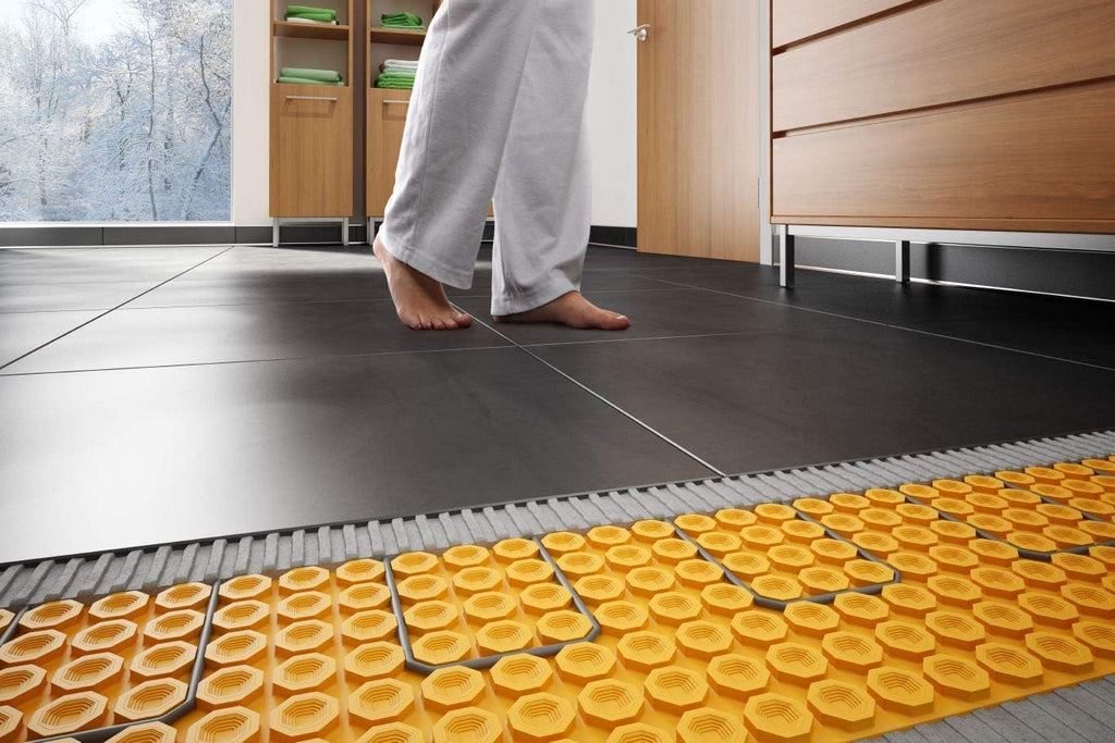 64 Square Feet Floor Heating Kit with WiFi Thermostat I70518