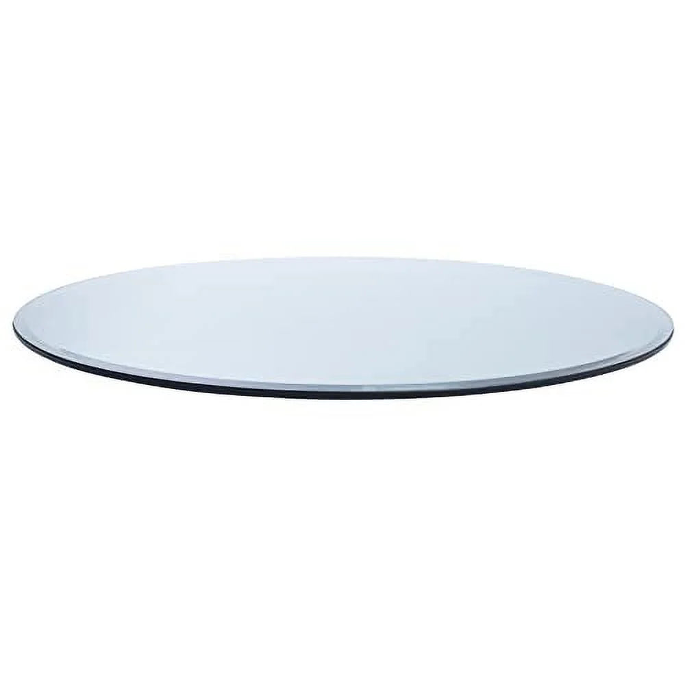 26" Round Clear Tempered Glass Table Top I25587