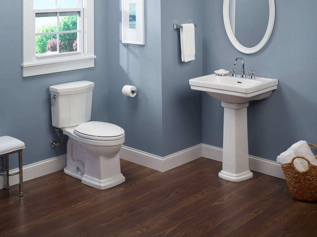 Cotton White Elongated Two-Piece Toilet D594350