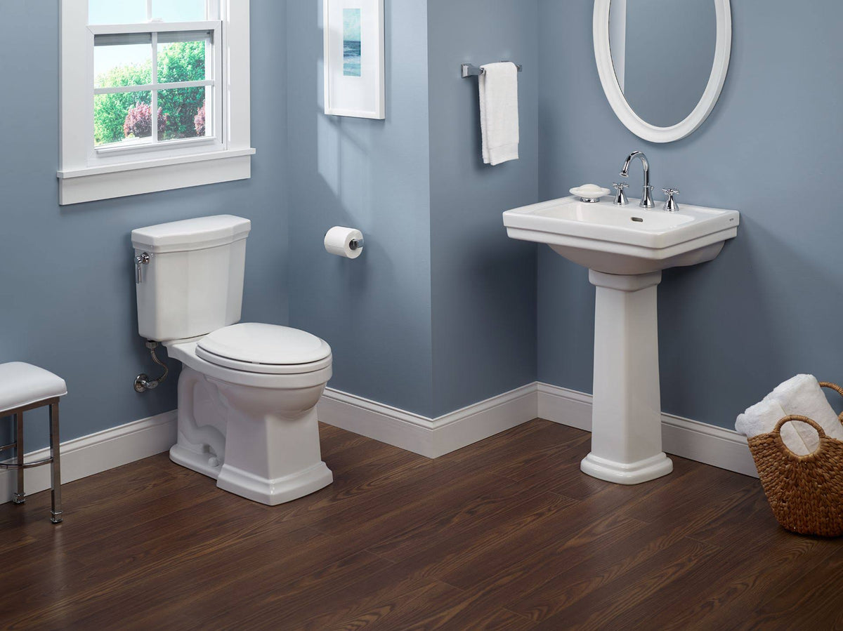 Cotton White Elongated Two-Piece Toilet D594350
