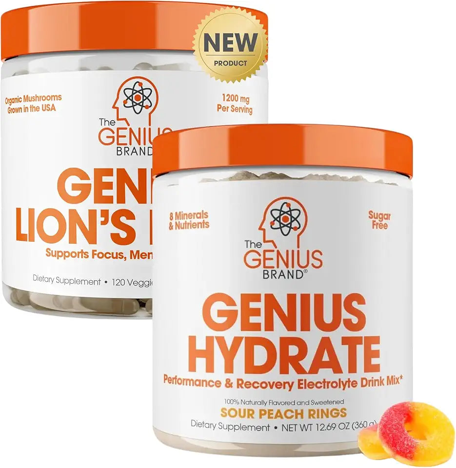 Hydrate Drink Mix & Lion's Mane Focus Supplement R83157
