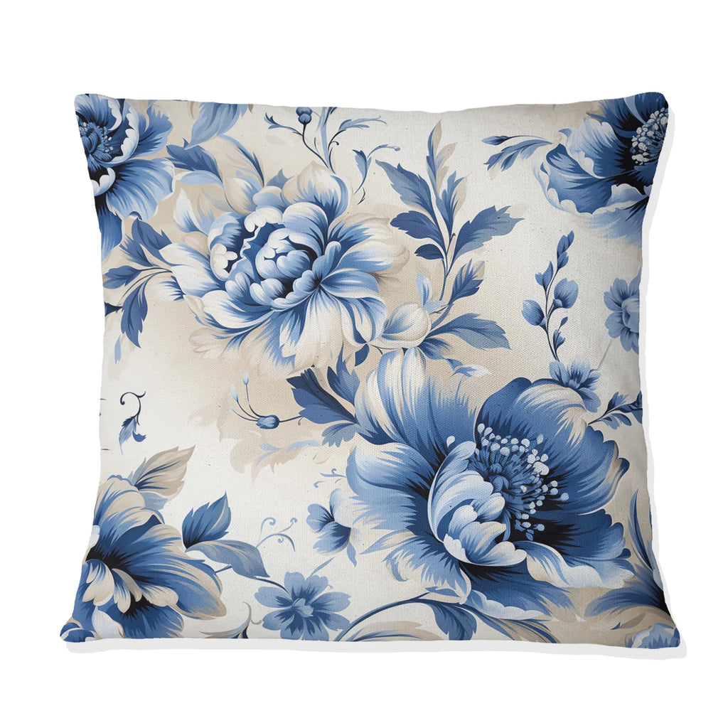 Floral Printed Throw Pillow H399