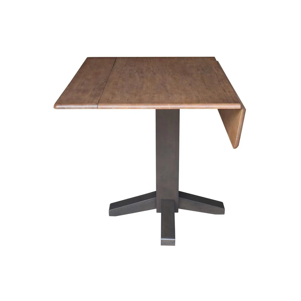 36" Solid Wood Square Dual Drop Leaf Dining Table R829869