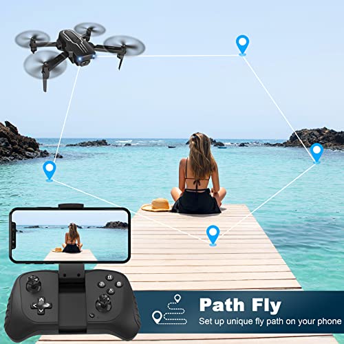 Mini Drone with Camera 1080P HD FPV 90° Adjustable Lens 2 Batteries Y5232