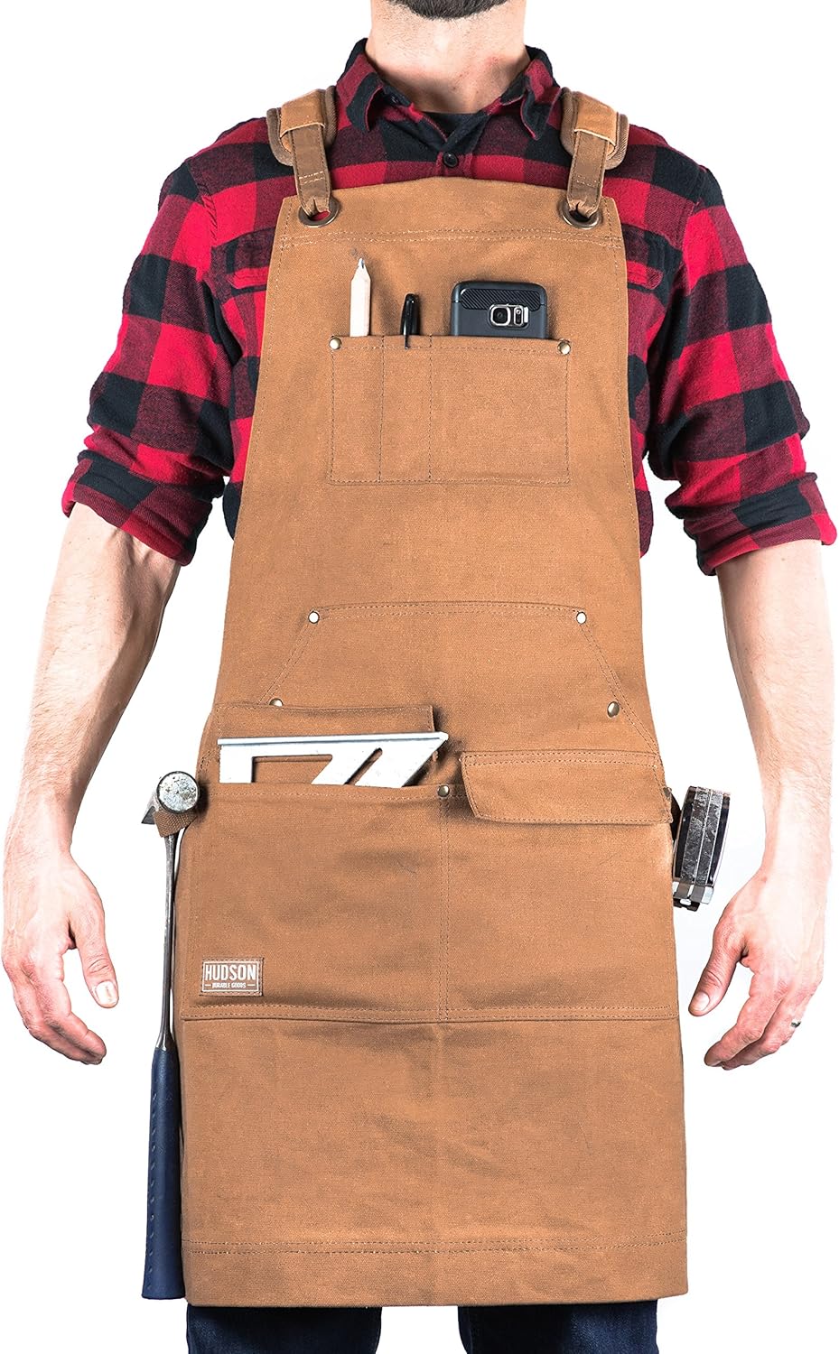 Waxed Canvas Apron Brown Pack of 2 T7318